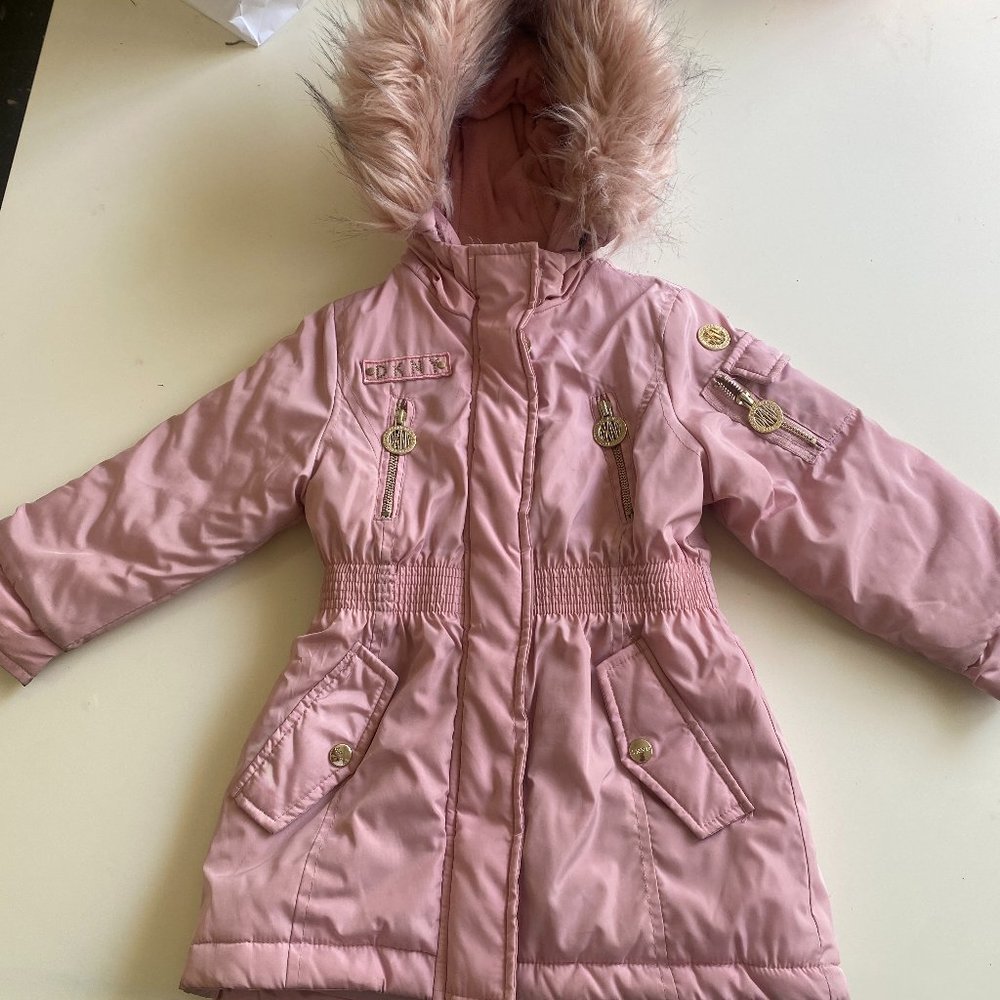 DKNY Children's size 4 pink coat